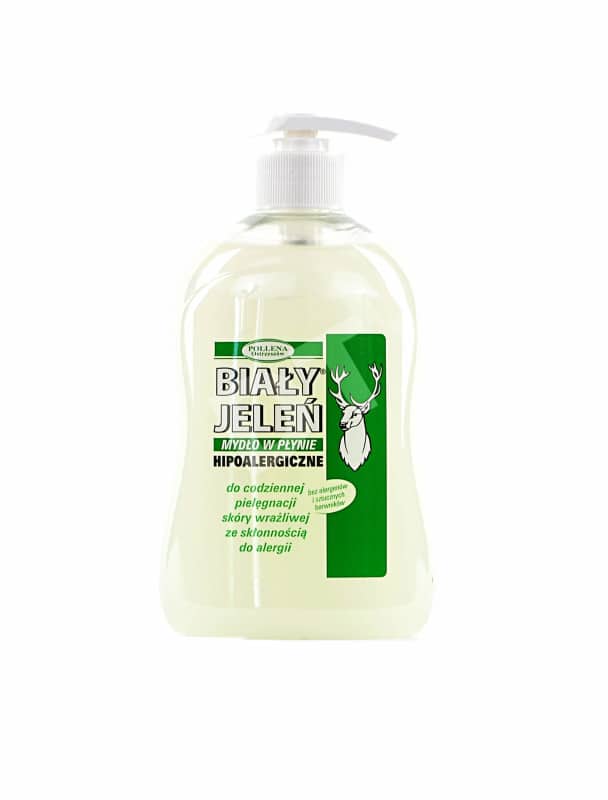 mydło w płynie biały jeleń